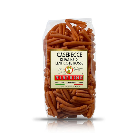 Red lentils "Caserecce", 100% legume pasta HIGH IN PROTEINS