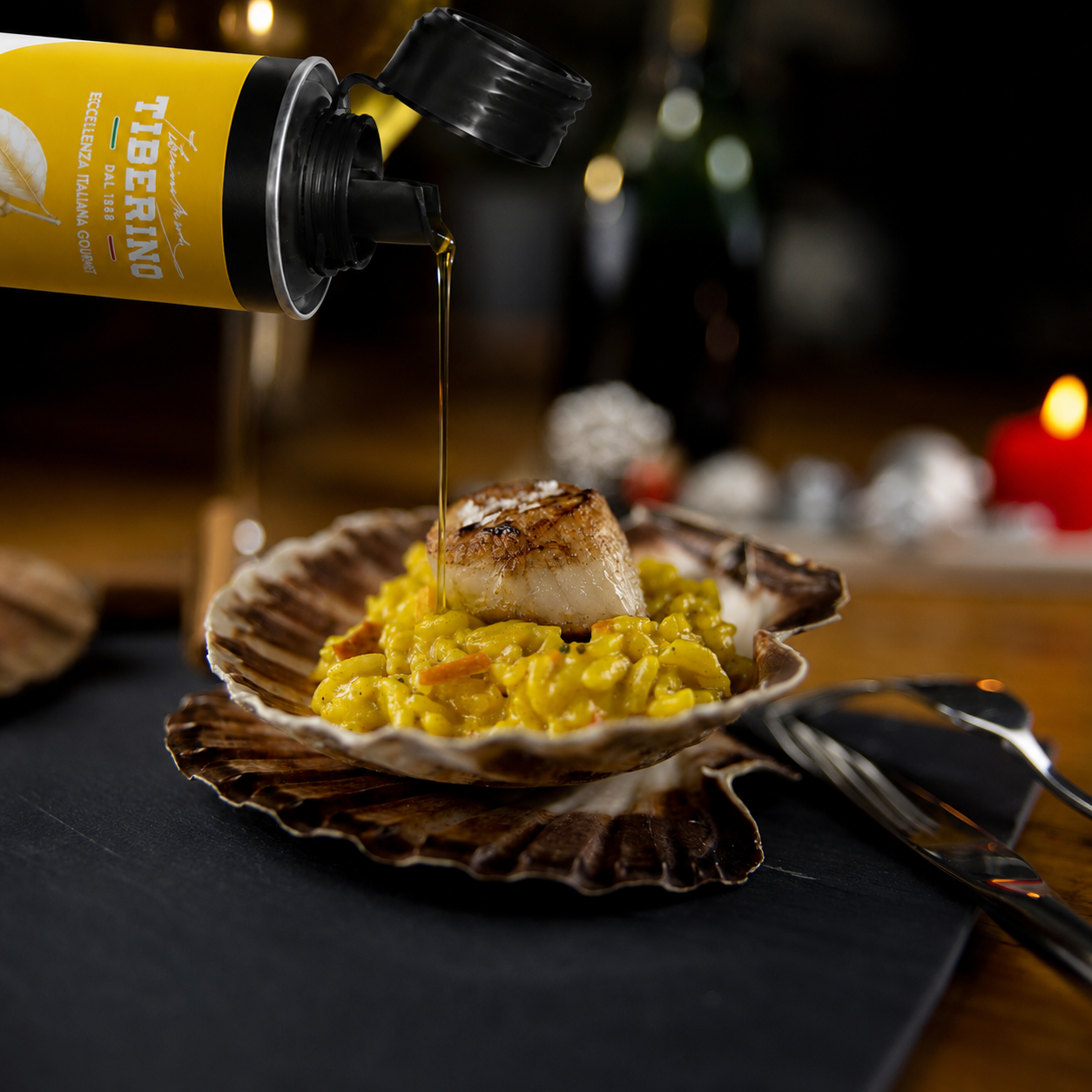 RISOTTO AL LIMONE CONDITO CON OLIO AL LIMONE