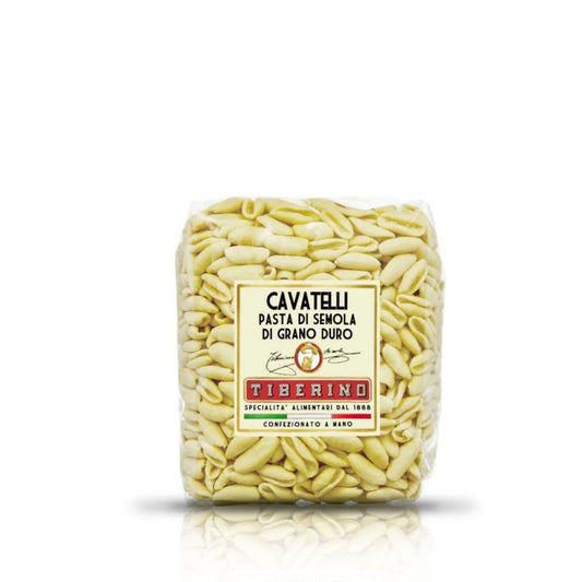 Cavatelli Pugliesi, pasta di semola di grano duro Italiano Saragolla
