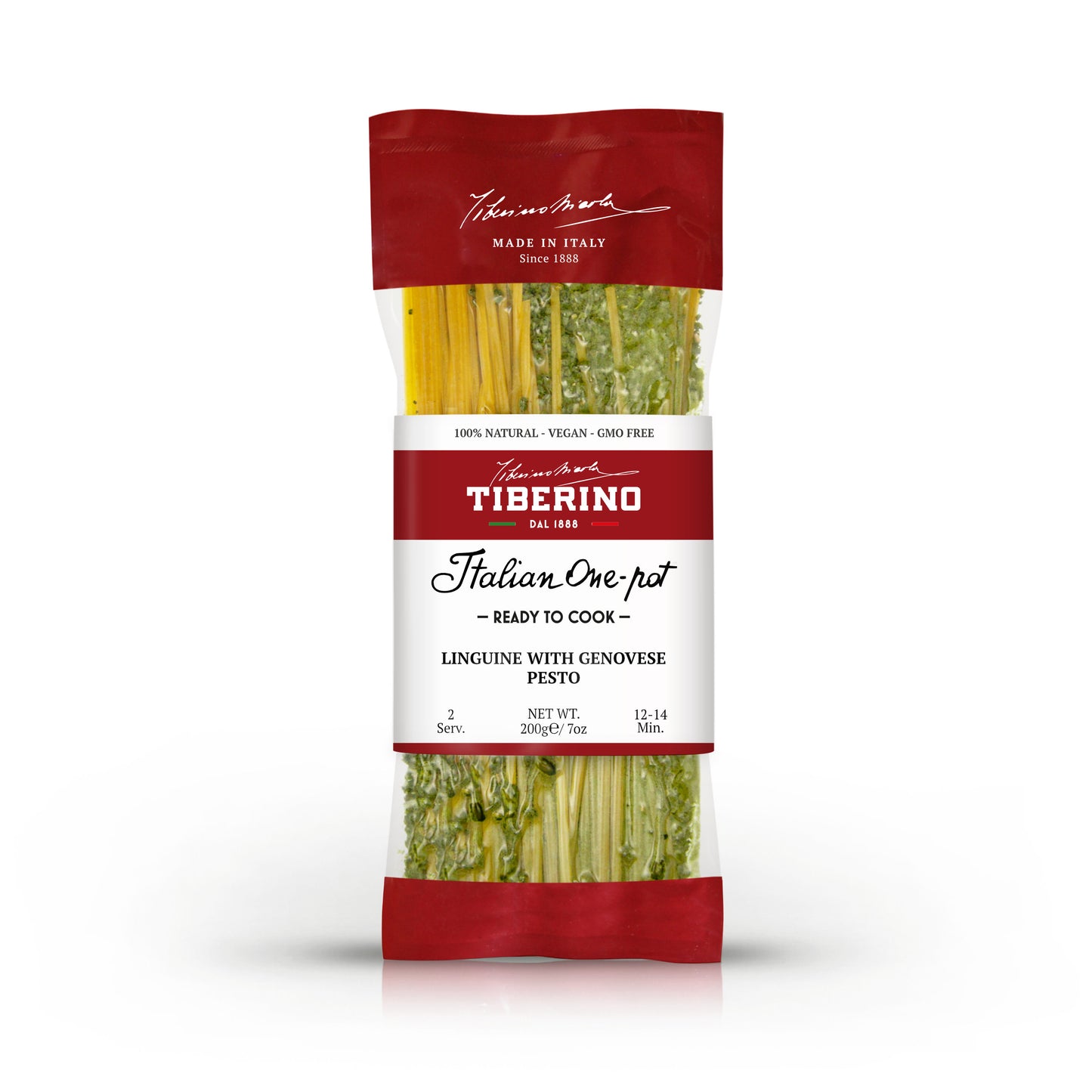 Linguine trafilate al bronzo con pesto di basilico alla Genovese (Vegan) | TIBERINO 1888