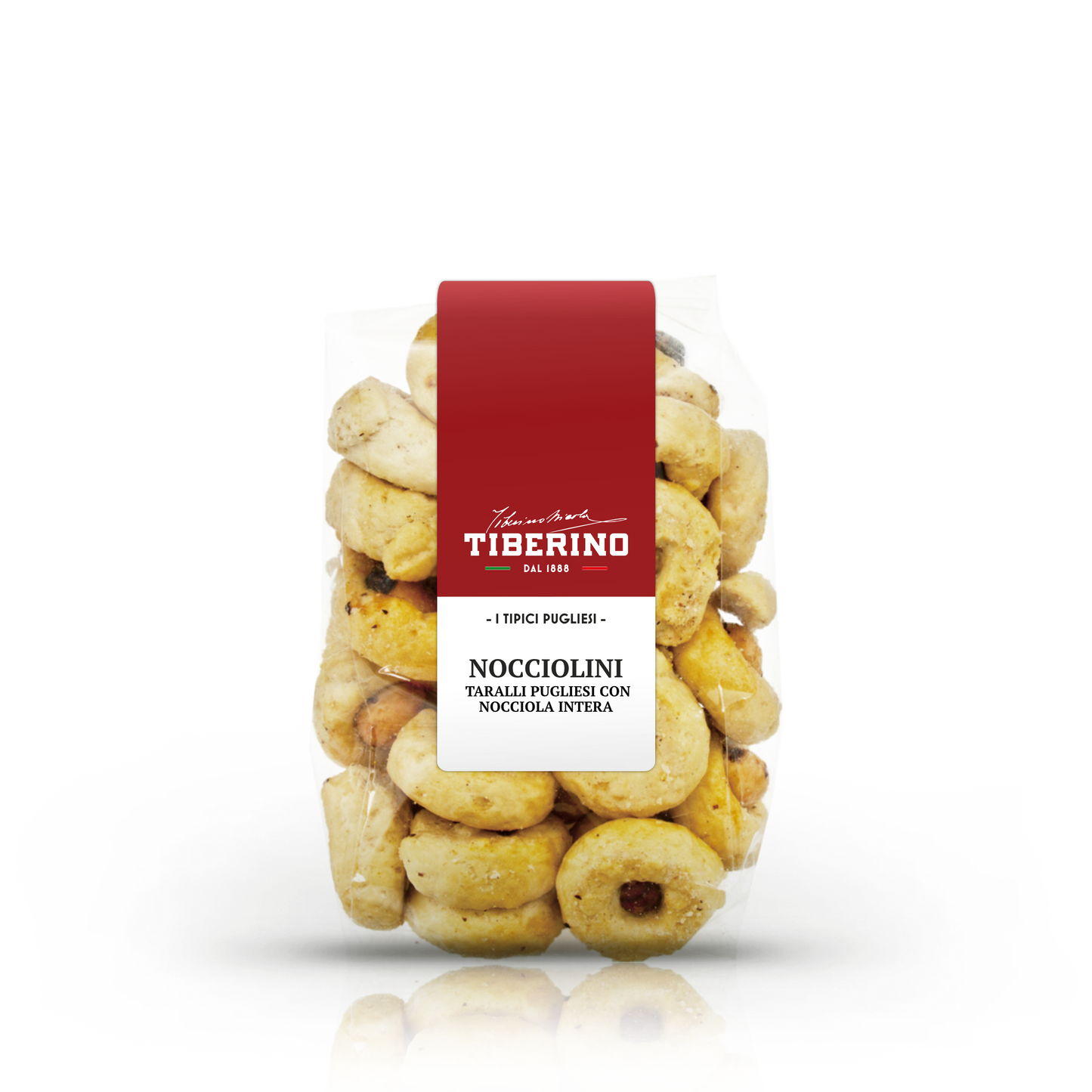 Nocciolini, taralli Pugliesi con nocciola intera - 250g. (8.8 oz) | TIBERINO 1888