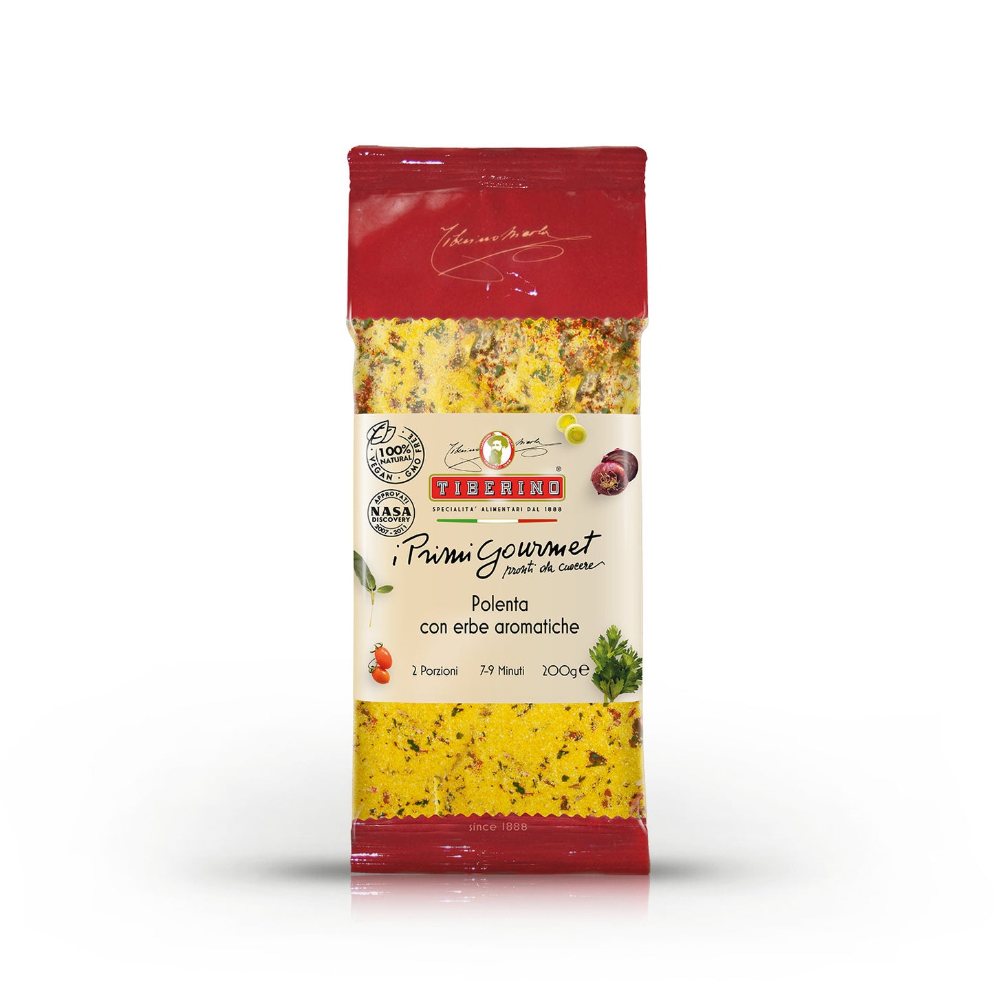 Polenta (cornmeal mush) with aromatic herbs