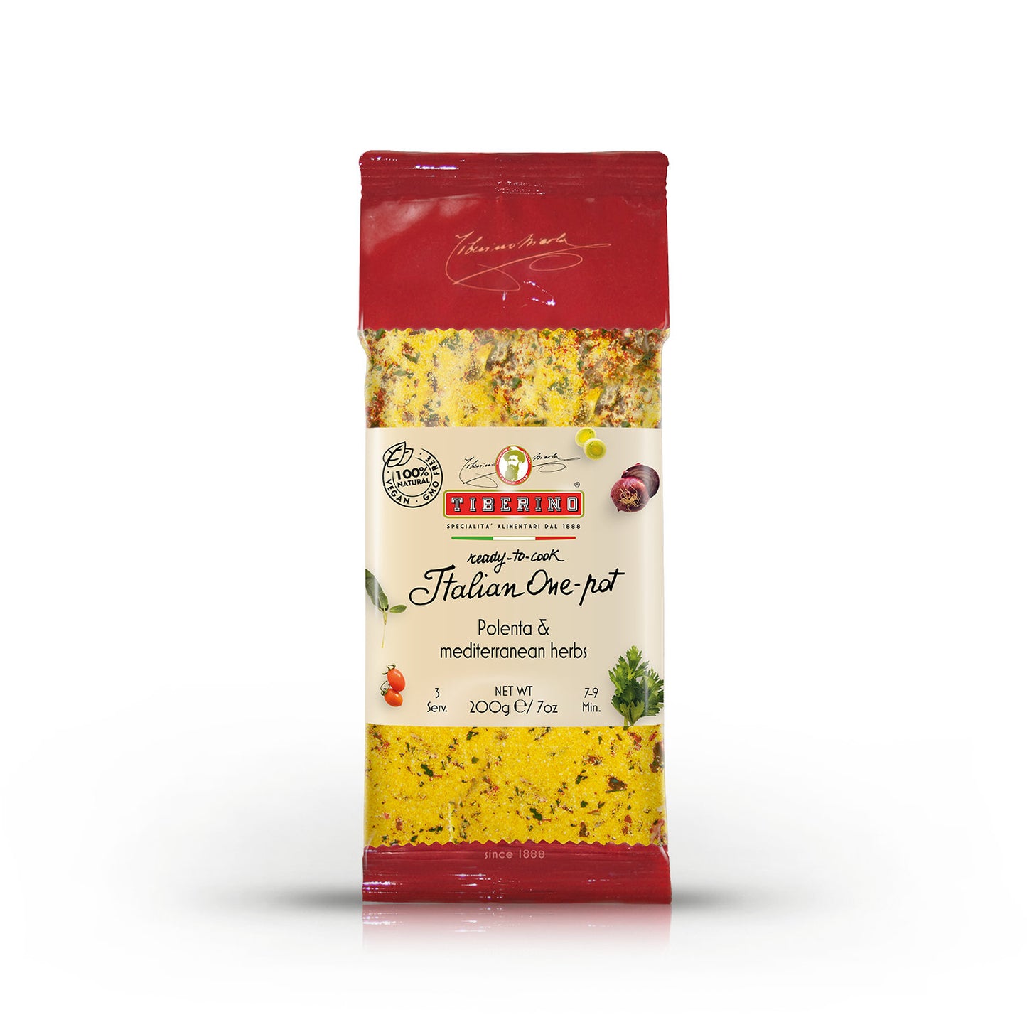 Polenta (cornmeal mush) with aromatic herbs