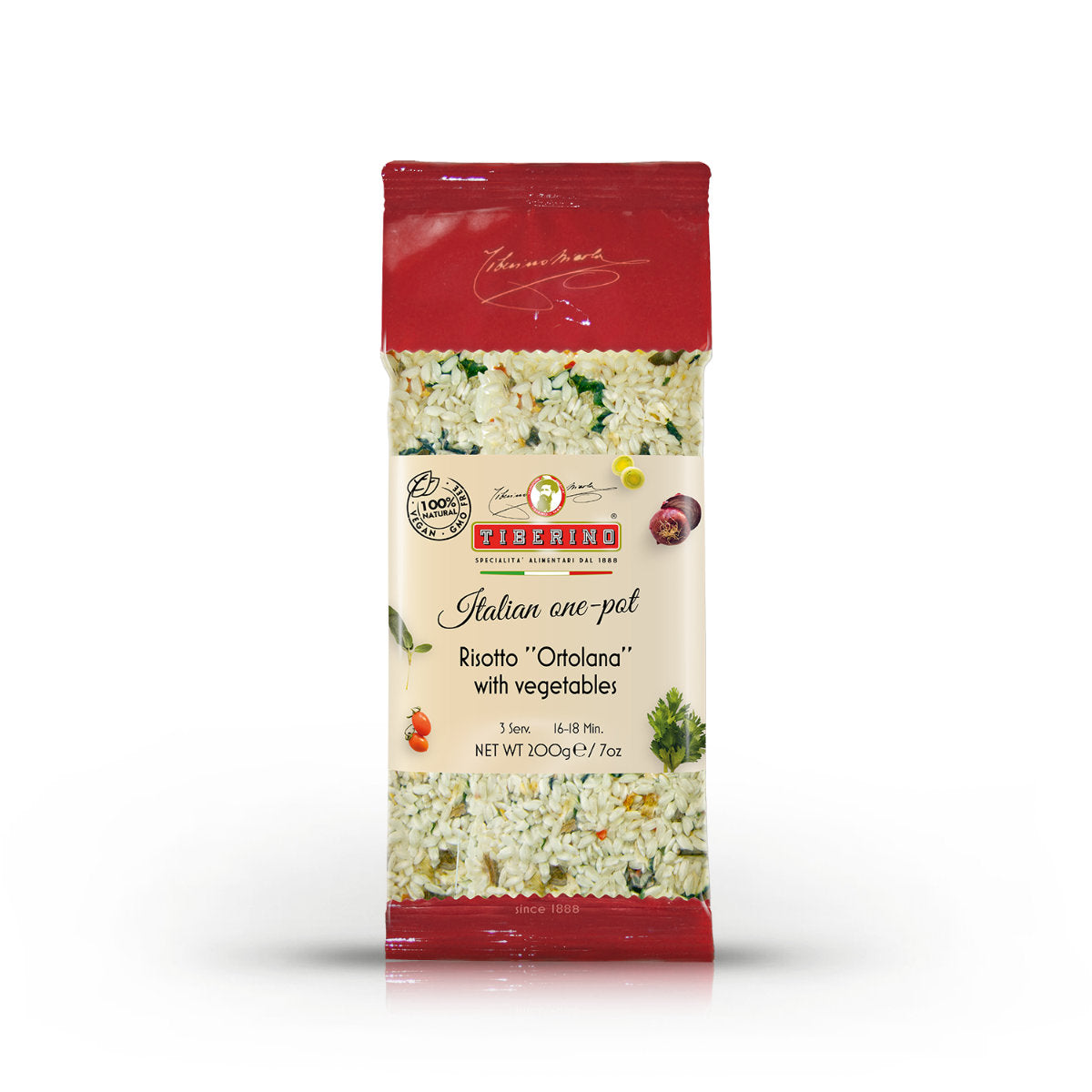 "Risotto all'Ortolana - Risotto with vegetables and red lentils