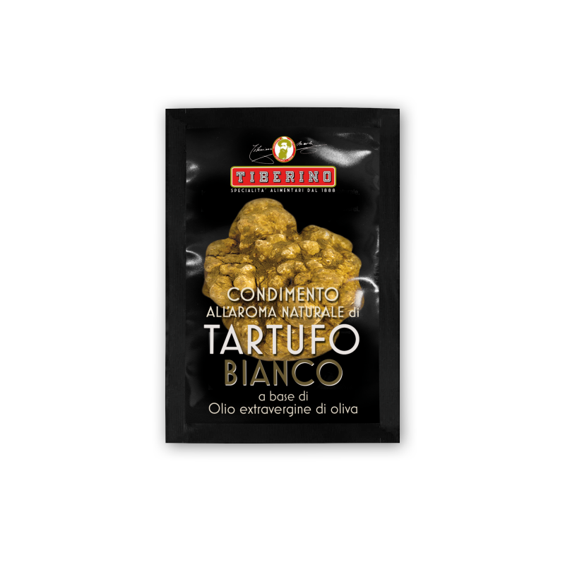 Olio EVO al tartufo bianco - Olio extravergine di oliva in bustina monodose | TIBERINO 1888