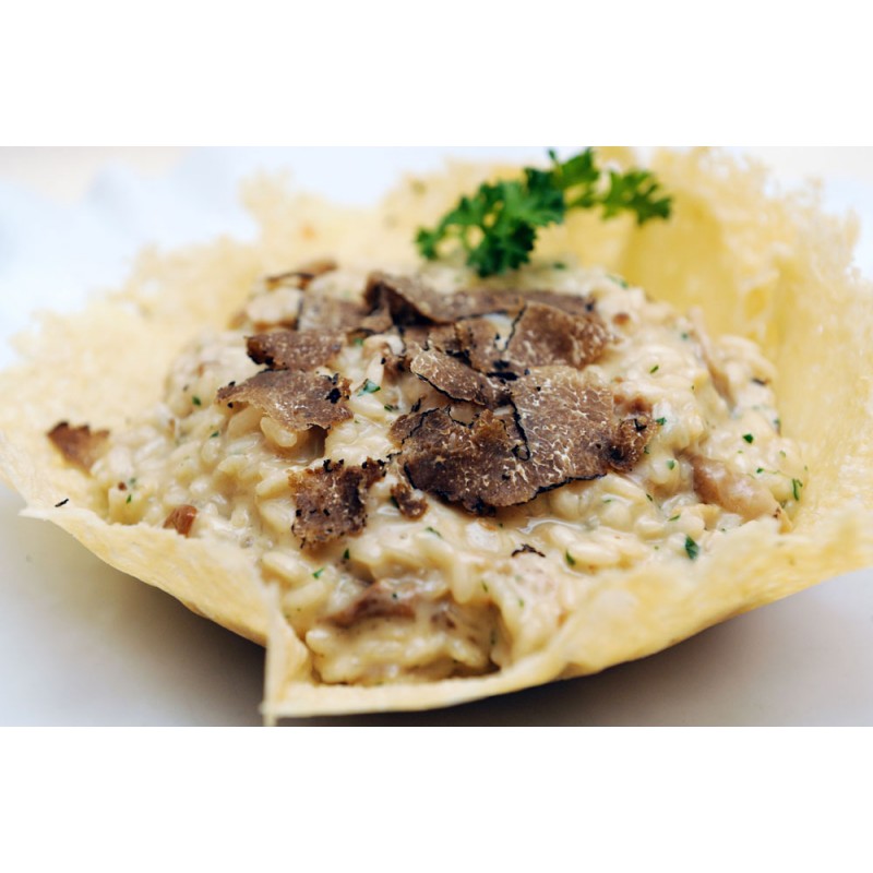 Risotto with porcini mushrooms & white truffle oil 