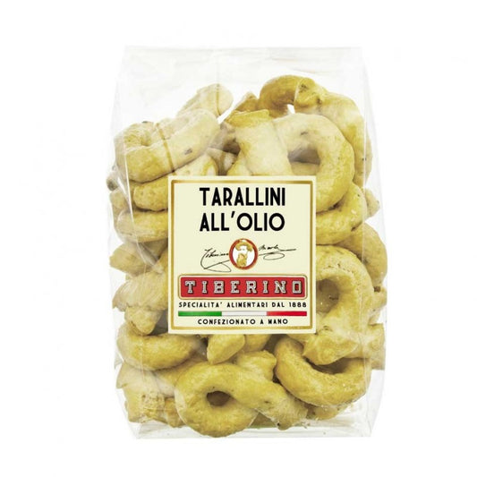 Apulian taralli made with olive oil