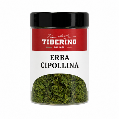 Barattolo trasparente Tiberino 1888 di erba cipollina essiccata