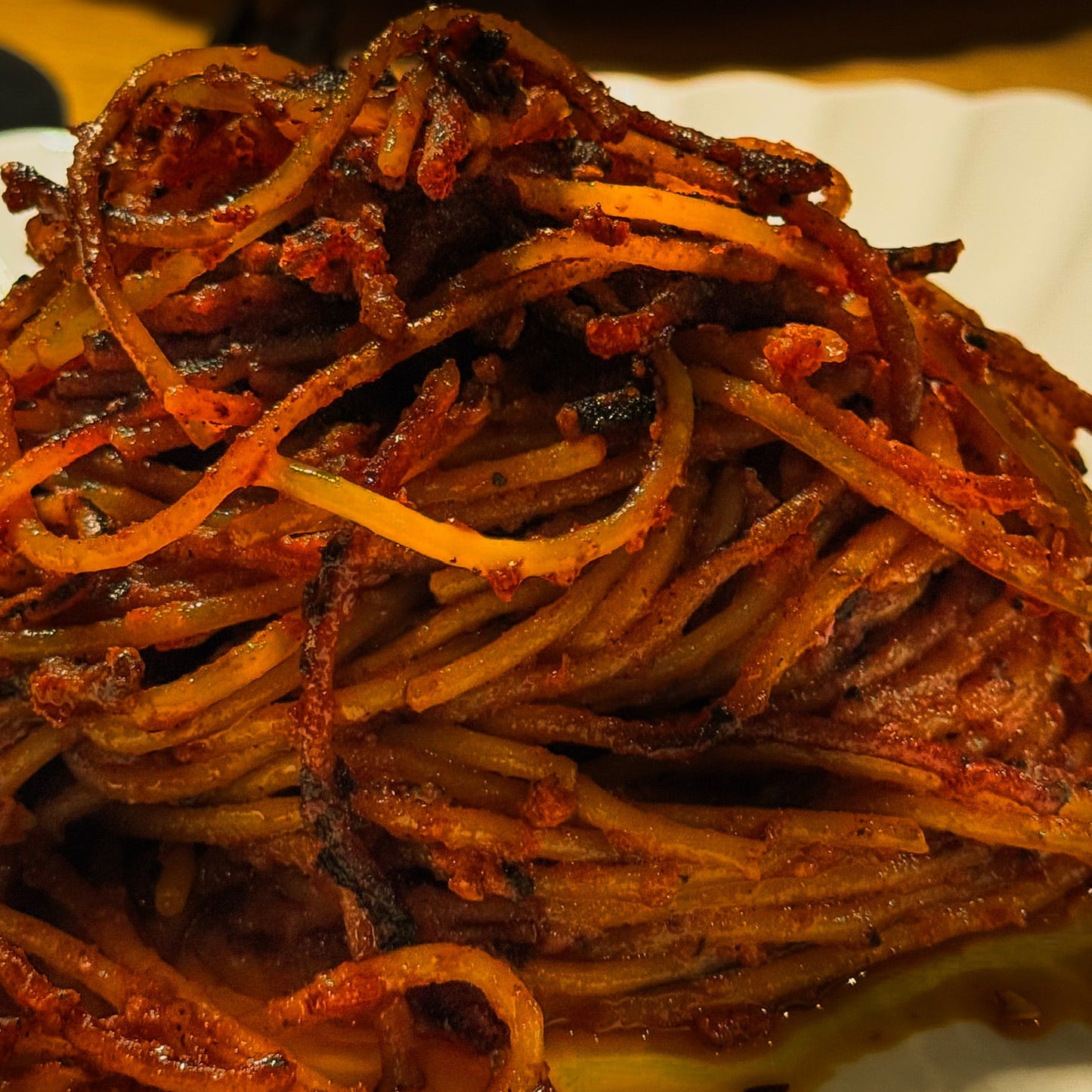 Spaghetti all’Assassina – würzig, aus Bari