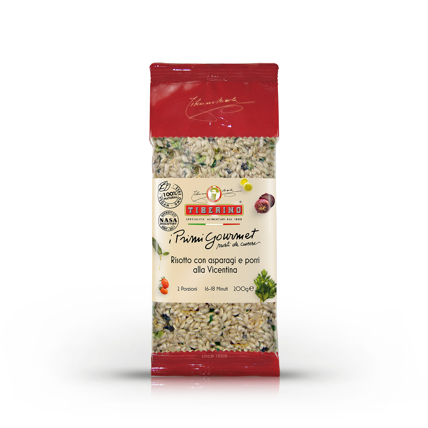 Risotto alla Vicentina con asparagi e porri