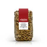 Confezione trasparente di Cavatelli Pugliesi Tiberino 1888, pasta di semola di grano duro e grano arso.