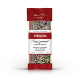 Confezione di spaghetti tricolore Tiberino 1888 con erbe mediterranee, 200g, sfondo bianco.