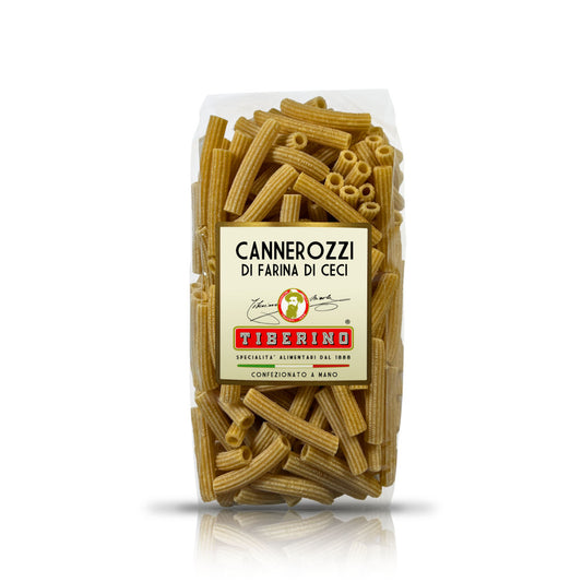 Chickpea cannerozzi, 100% legume pasta - 250g 