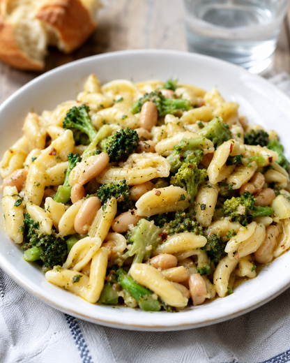 Puglische Cavatelli mit Brokkoli und Bohnen
