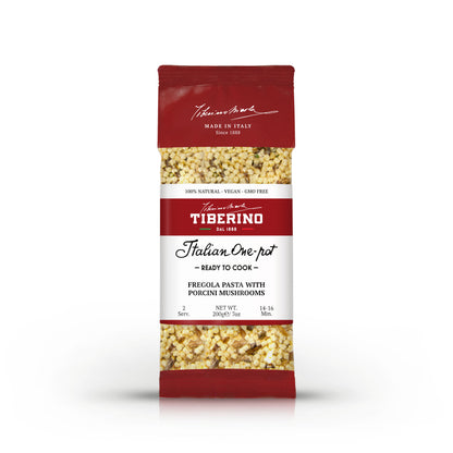 Pasta Fregola Sarda ai funghi porcini | TIBERINO 1888