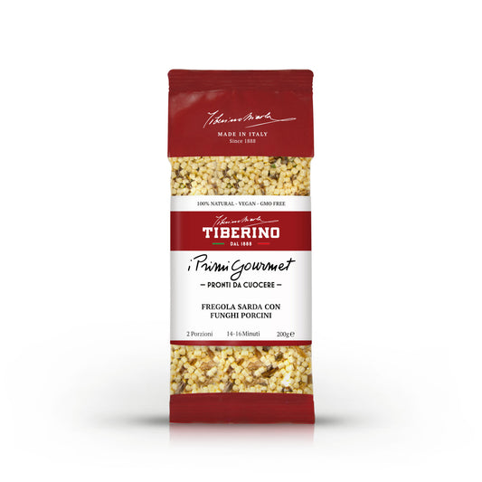 Pasta Fregola Sarda ai funghi porcini | TIBERINO 1888