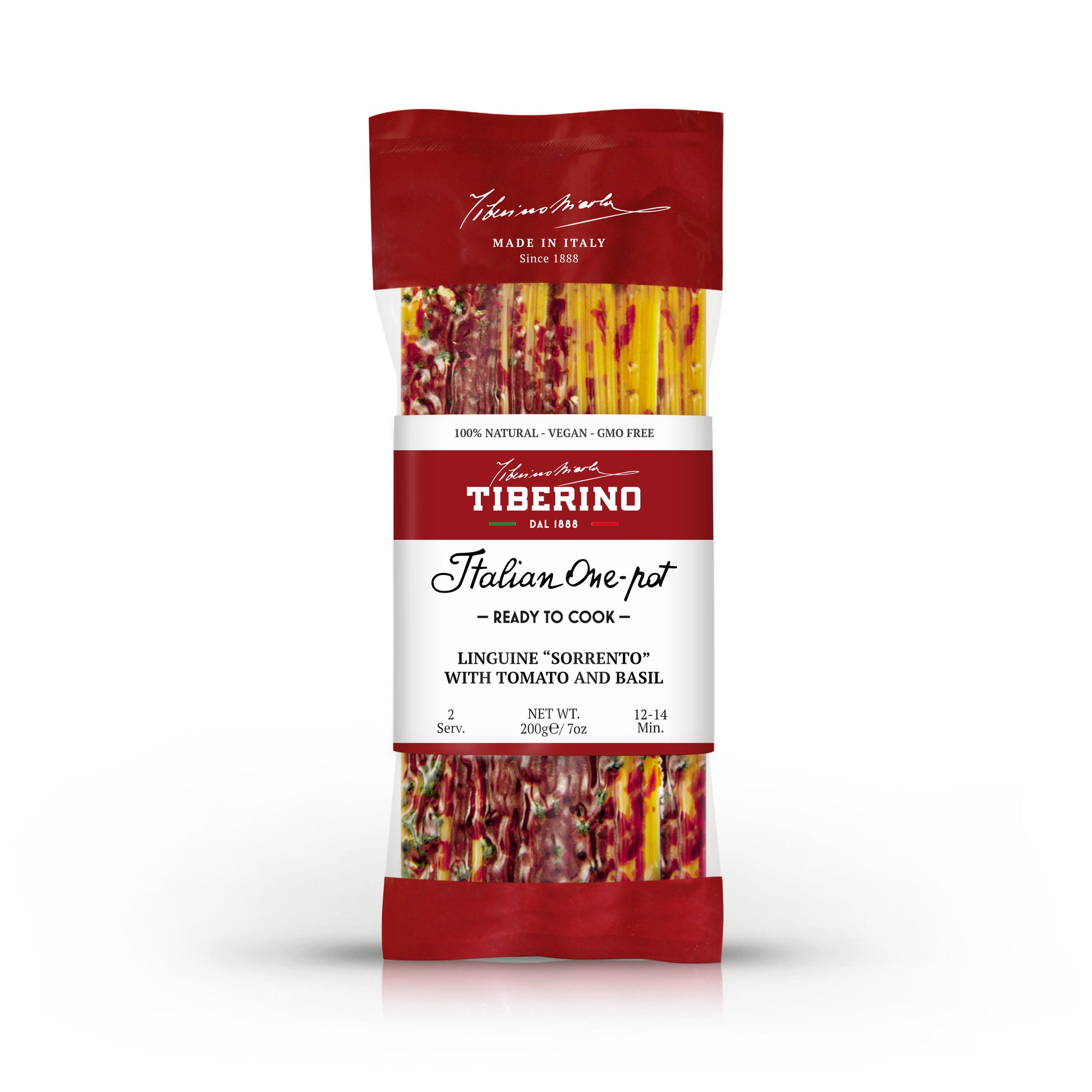 Linguine alla Sorrentina trafilate al bronzo con sugo al basilico | TIBERINO 1888
