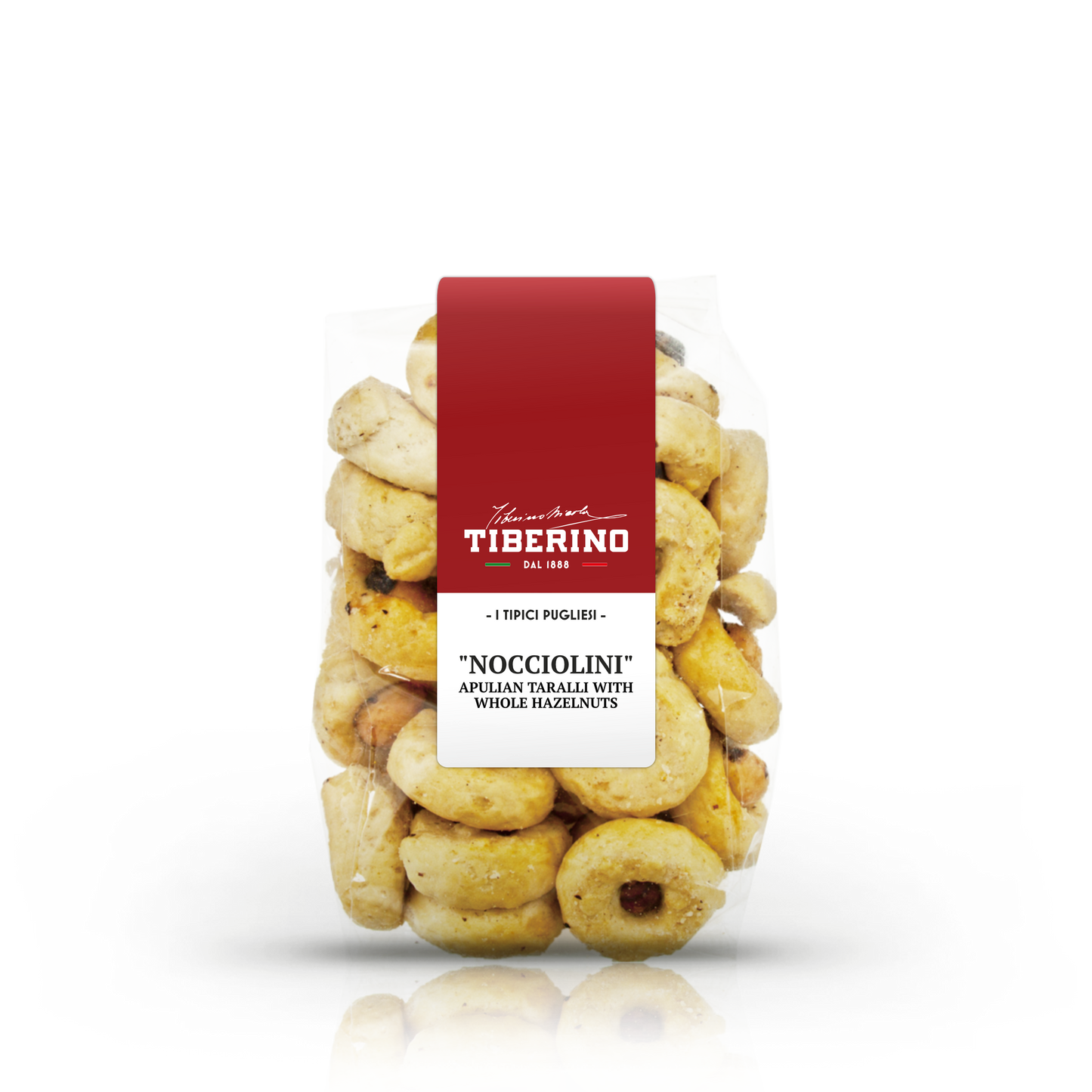 Nocciolini, taralli Pugliesi con nocciola intera - 250g. (8.8 oz) | TIBERINO 1888