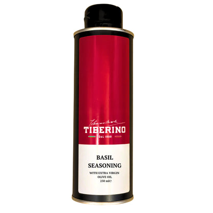 Condimento al Basilico con olio extravergine d’oliva estratto con prima spremitura a freddo 250ml