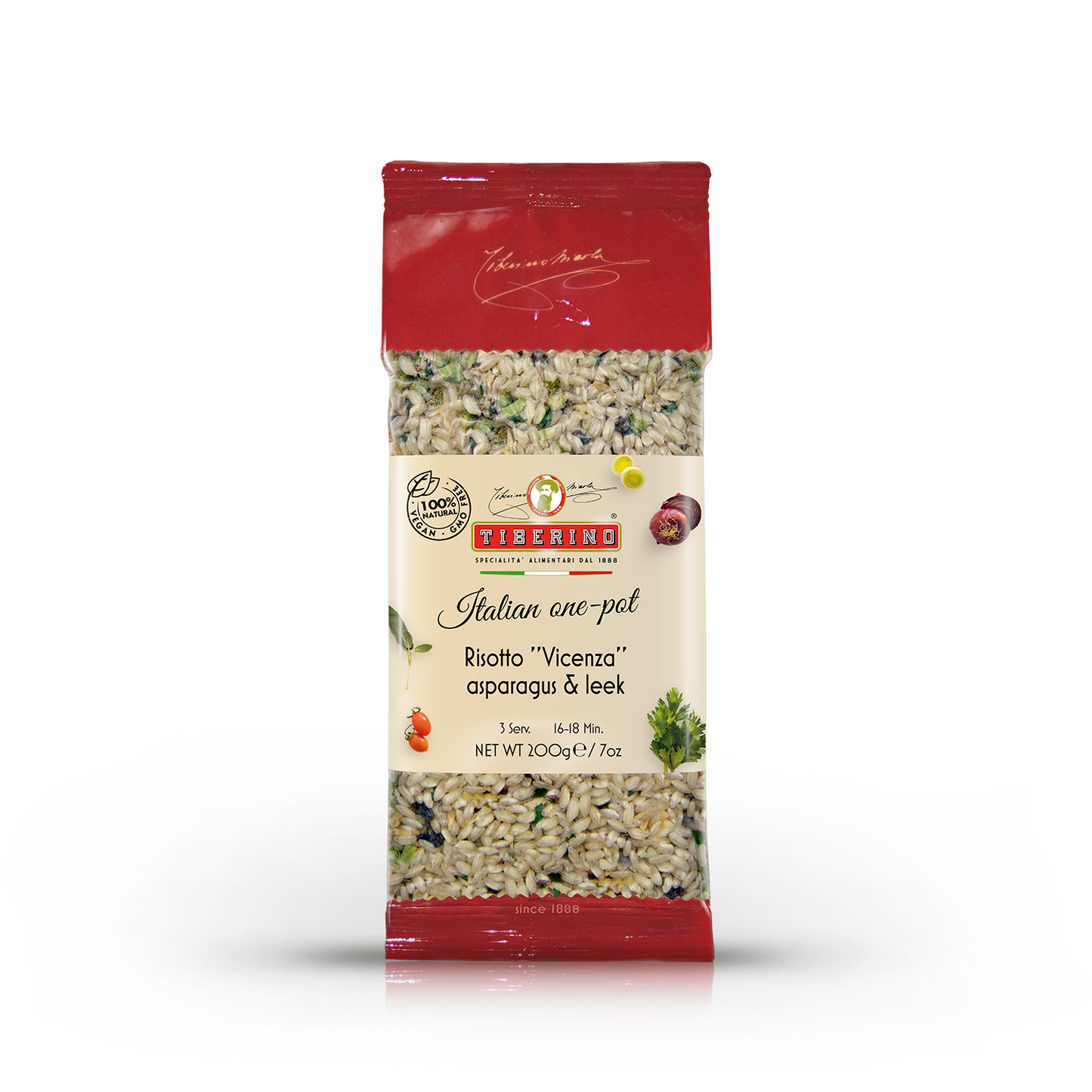 Risotto alla Vicentina con asparagi e porri