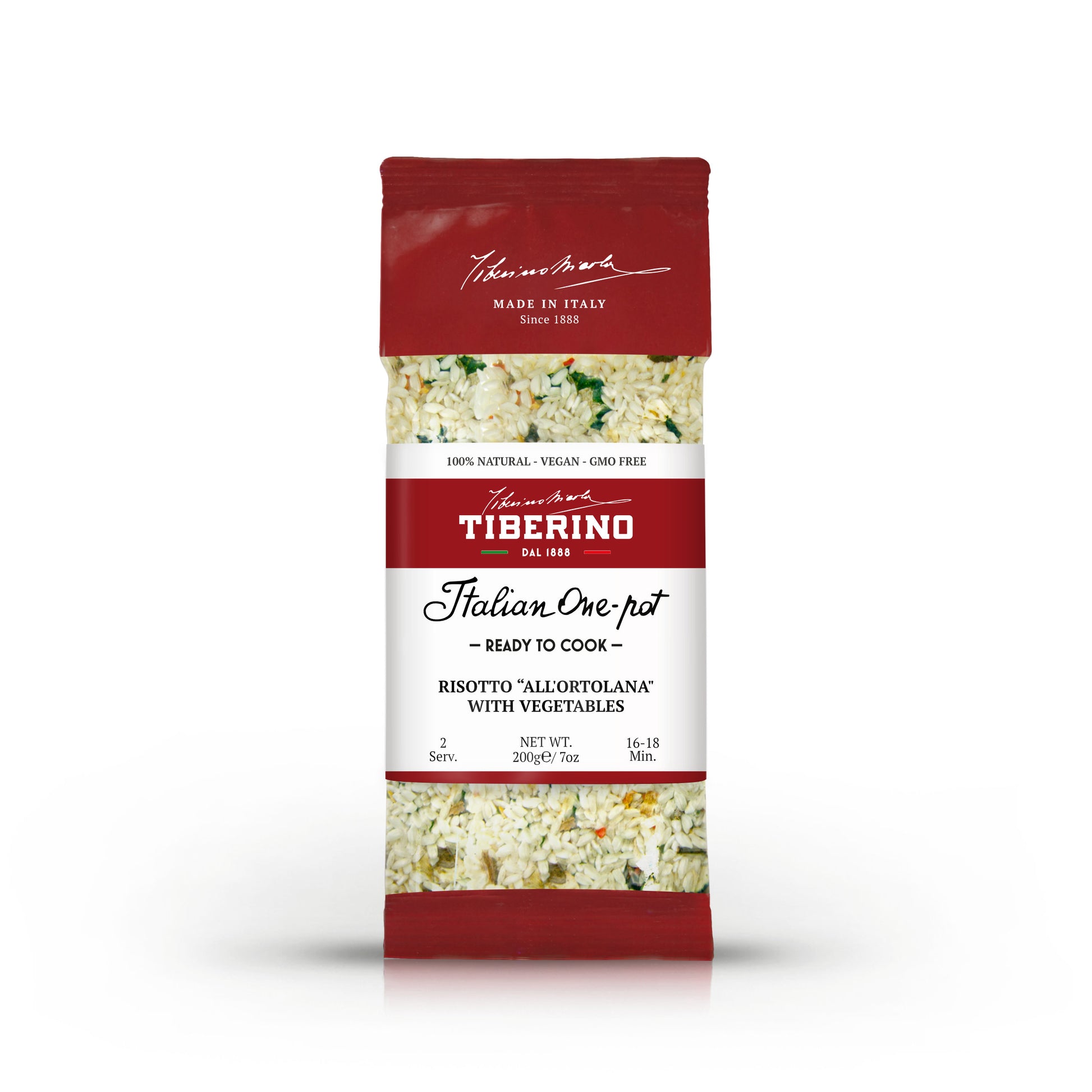 "Risotto all'Ortolana" con verdure e lenticchie rosse | TIBERINO 1888