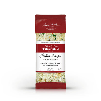 "Risotto all'Ortolana" con verdure e lenticchie rosse | TIBERINO 1888