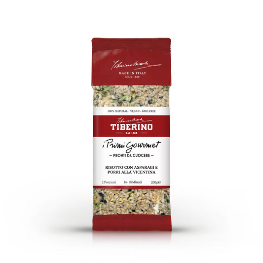Risotto à la "Vicentina" aux asperges et aux poireaux