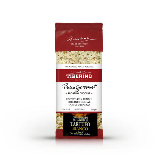 Risotto con funghi porcini & olio al tartufo bianco | TIBERINO 1888