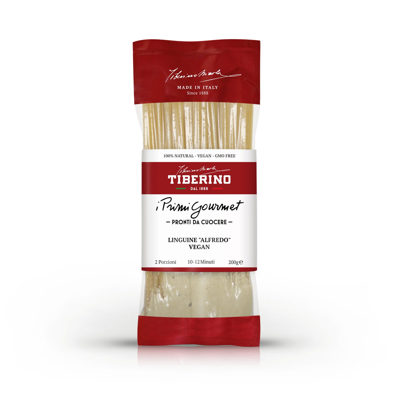 Confezione rossa e trasparente di Linguine 