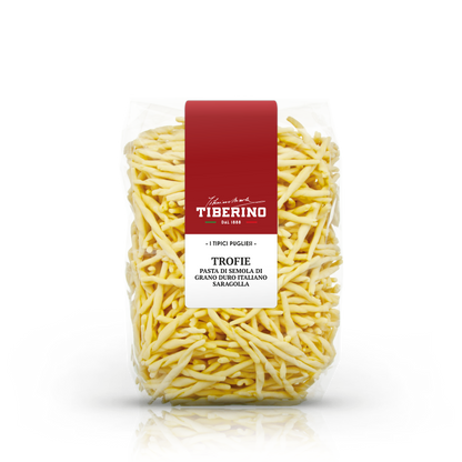 Trofie, pasta di semola di grano duro Italiano Saragolla | TIBERINO 1888