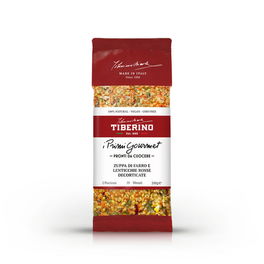 Zuppa di farro e lenticchie rosse decorticate | TIBERINO 1888