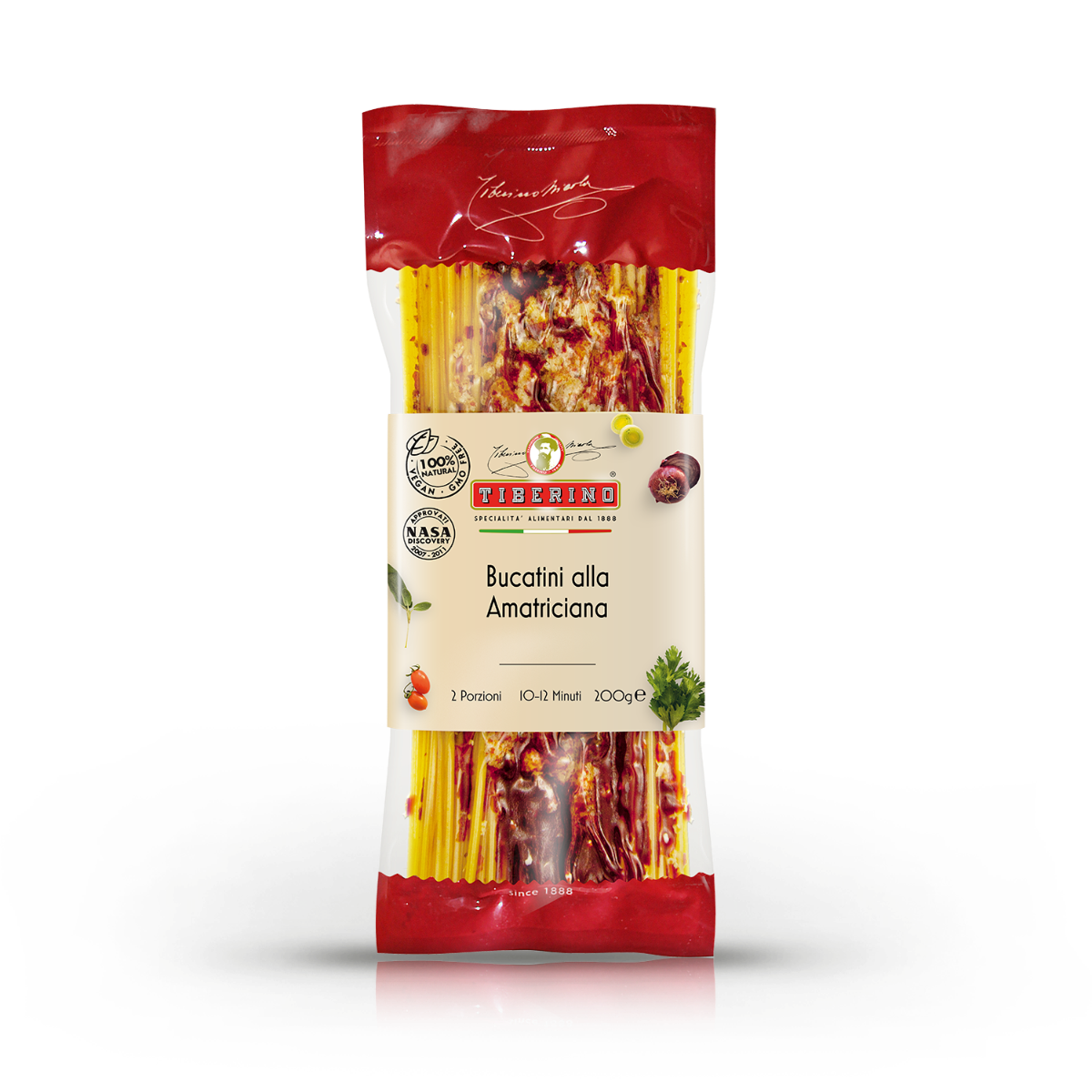 Bucatini alla Amatriciana (Vegan)-TIBERINO 1888