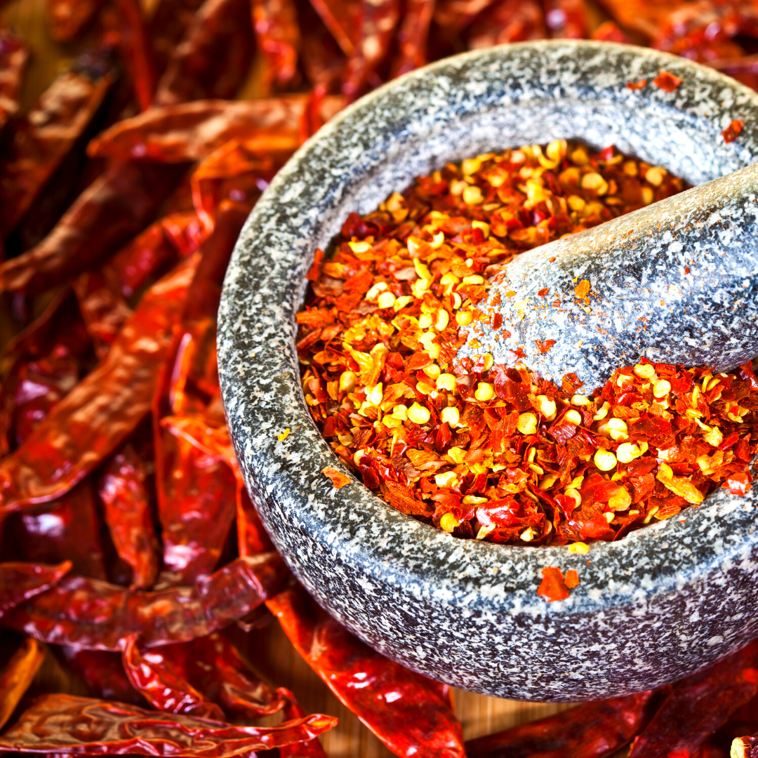 Hot chilli pepper, dried, crushed - 30g